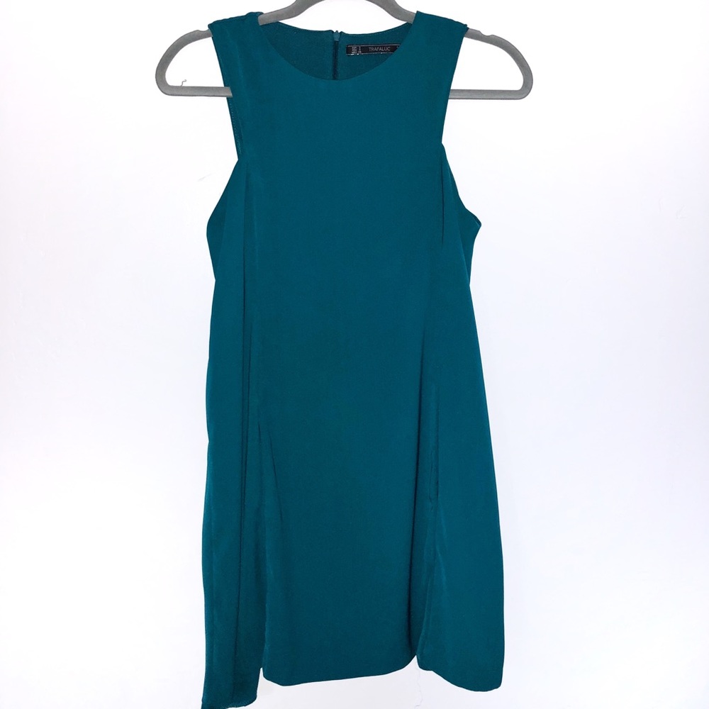 Zara Teal Mini Tent Dress